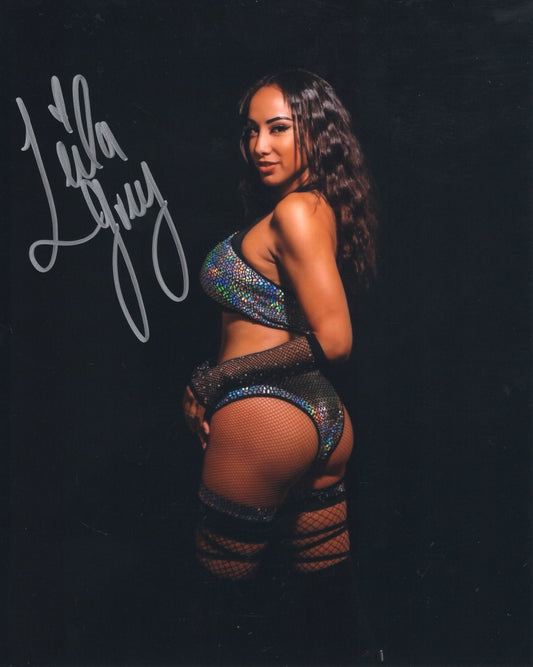 Leila Grey 8x10  AEW Autographed signed photo! Sexy Hot