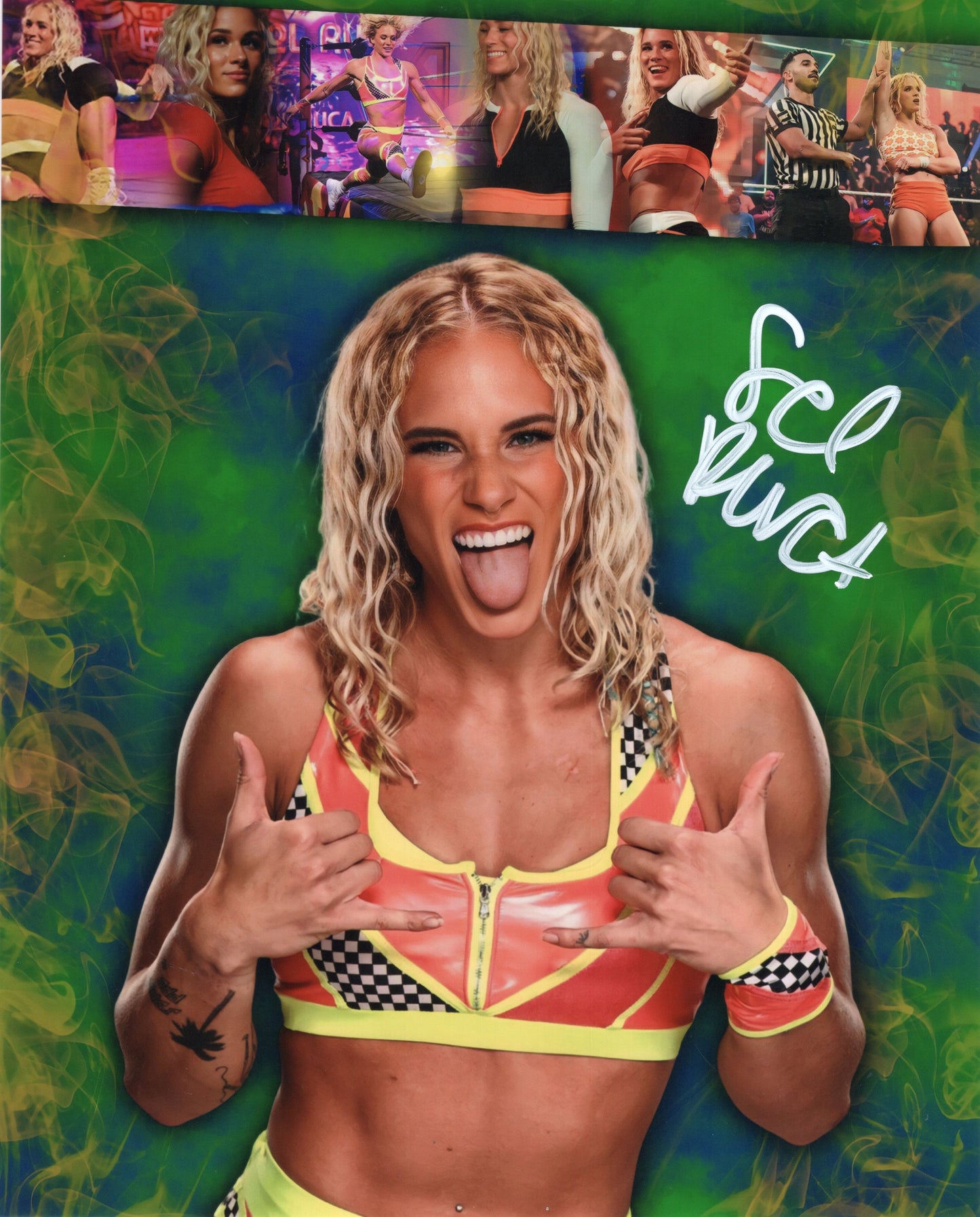 Sol Ruca (8x10) WWE NXT SEXY photo signed auto autographed