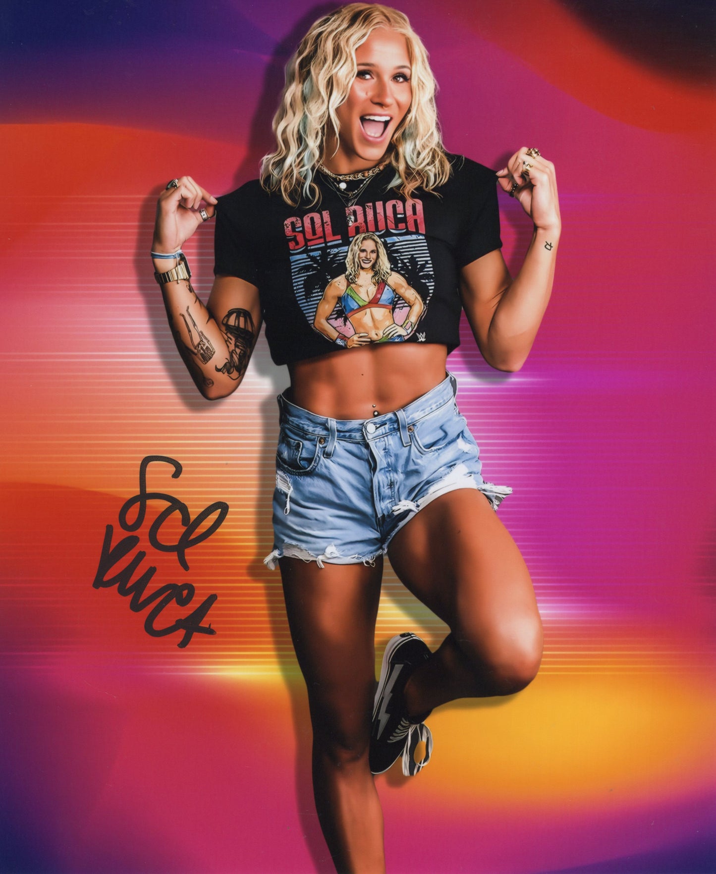 Sol Ruca (8x10) WWE NXT SEXY photo signed auto autographed 3