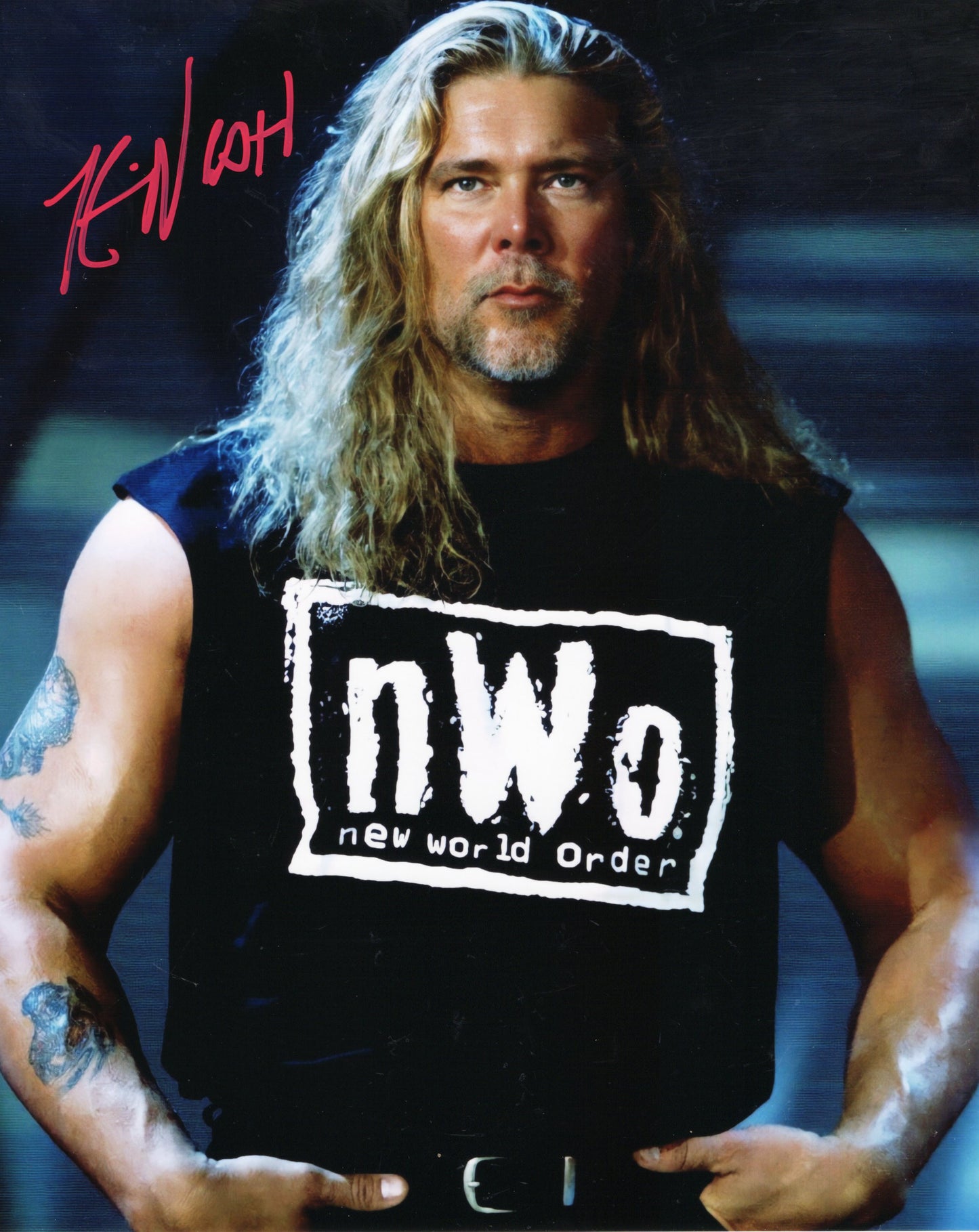 Kevin Nash (8x10) metallic Diesel  photo signed auto autographed WWE WCW WWF