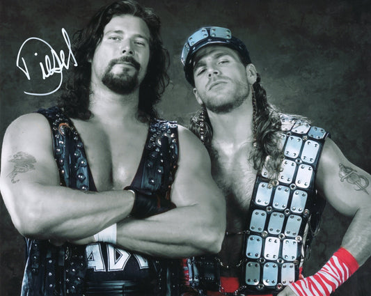 Diesel 8x10 metallic photo signed auto autographed WWF WWE