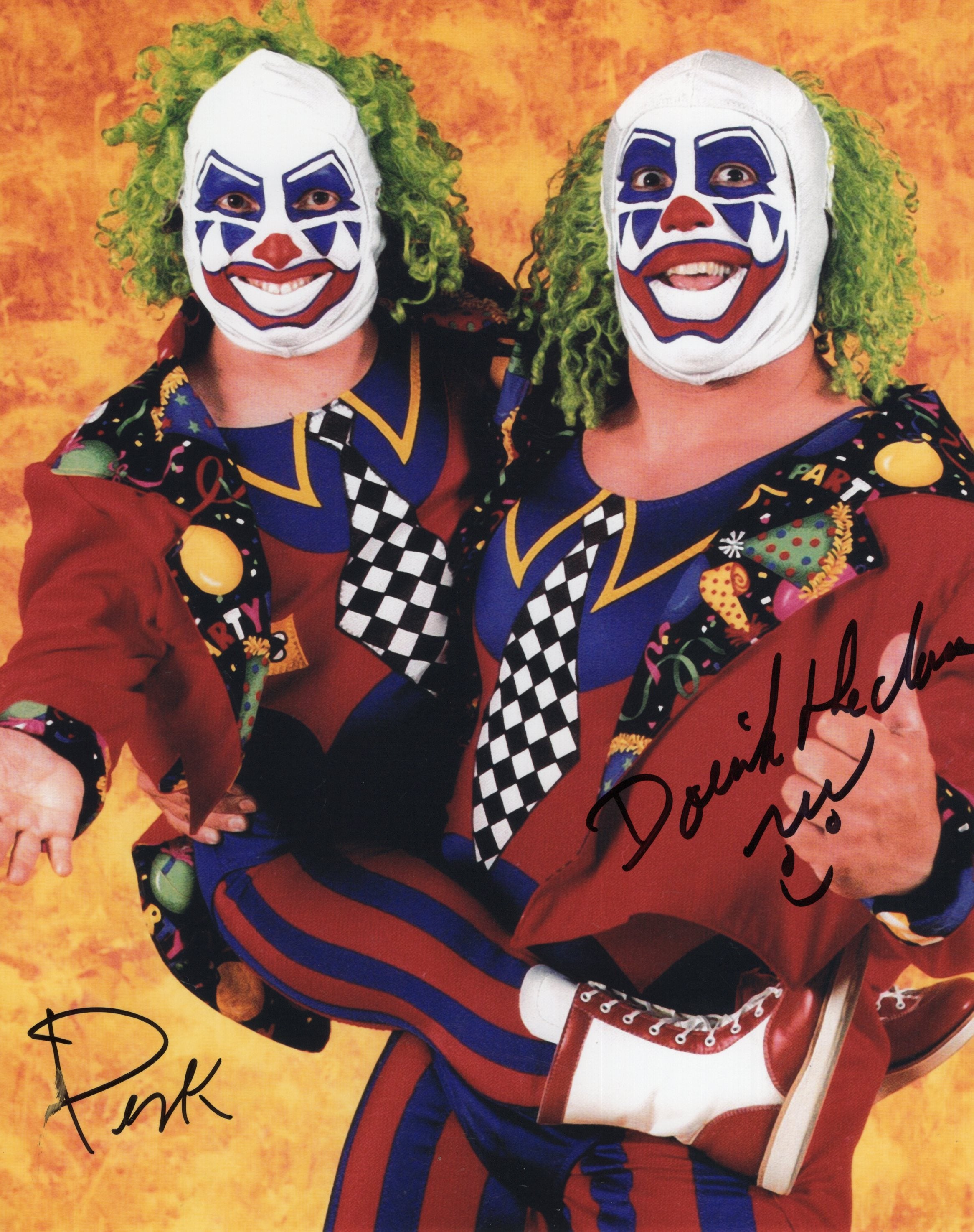 Doink (Ray Apollo) Dink DUAL SIGNED 8x10 photo signed auto autographed ...