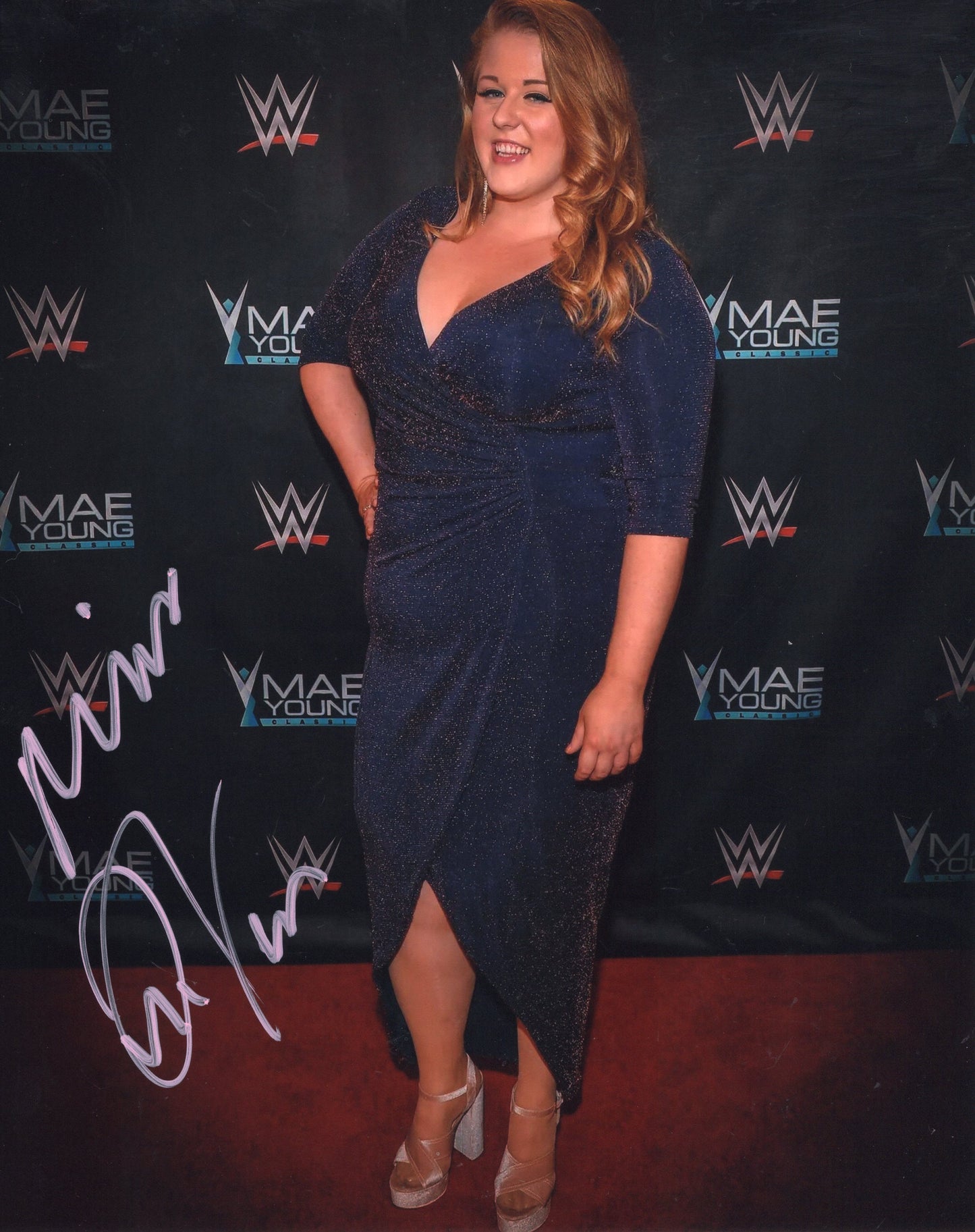 Piper Niven metallic 8x10 WWE Sexy Hot signed autographed photo