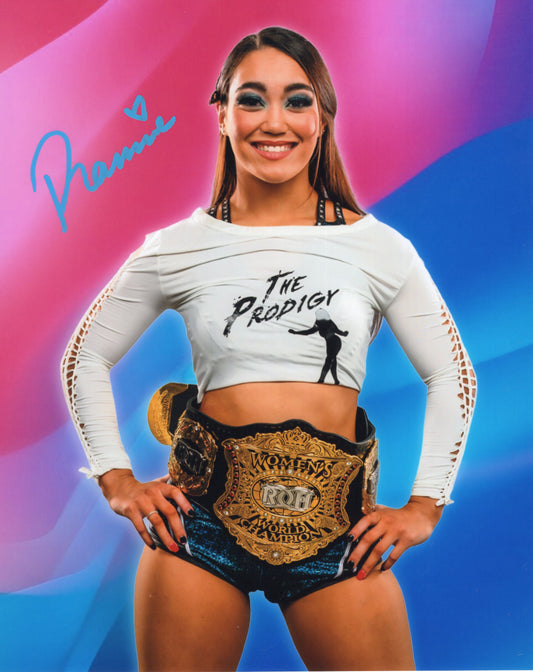 Roxanne Perez 8x10 WWE NXT signed autographed auto