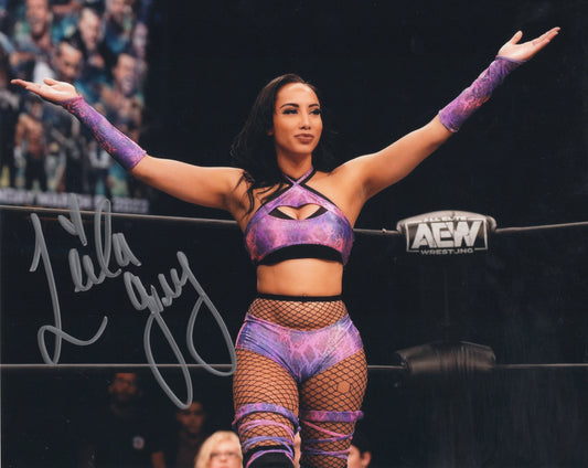 Leila Grey 8x10  AEW Autographed signed photo! Sexy Hot