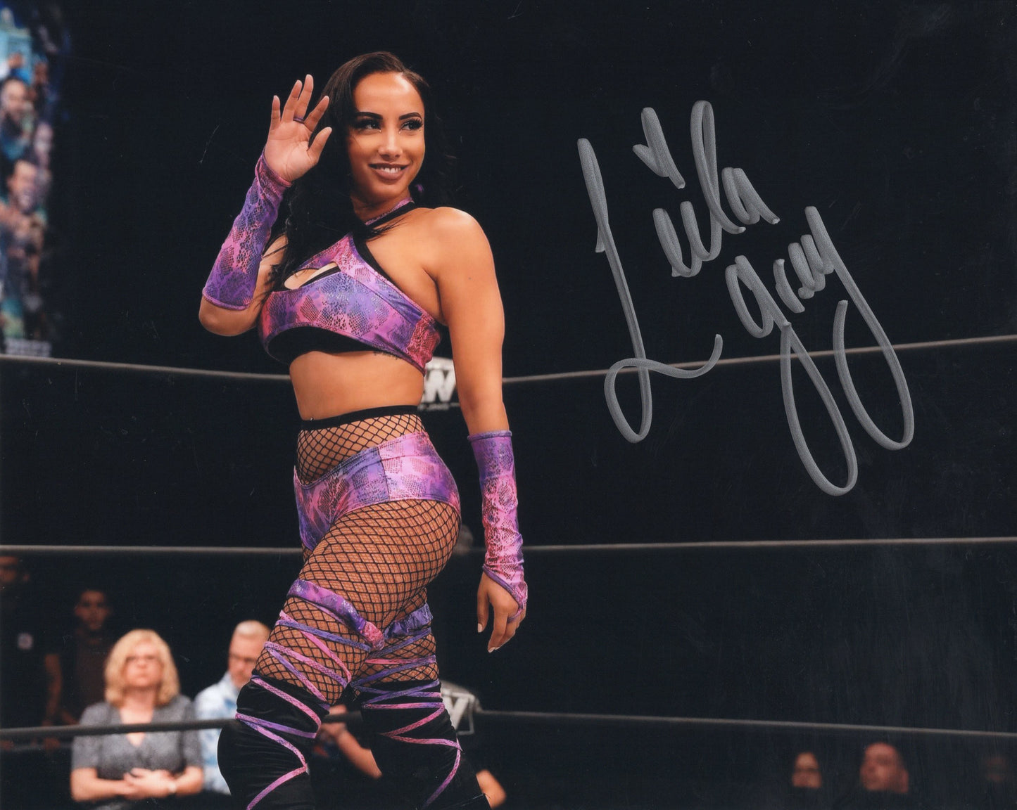 Leila Grey 8x10  AEW Autographed signed photo! Sexy Hot