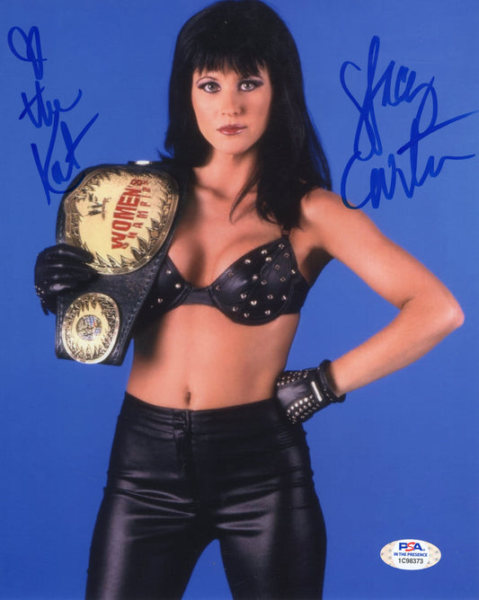 Stacy Carter The Cat 8x10 WWF PSA photo signed auto autographed