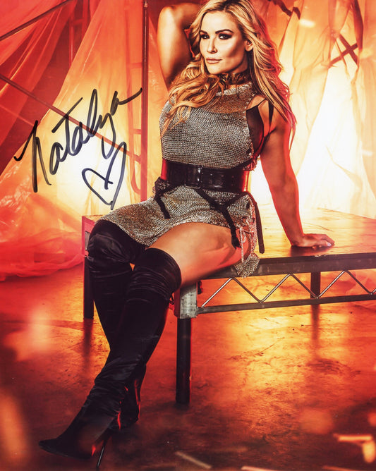 Nattie Natayla Neidhart (metallic 8x10) photo signed auto autographed NXT