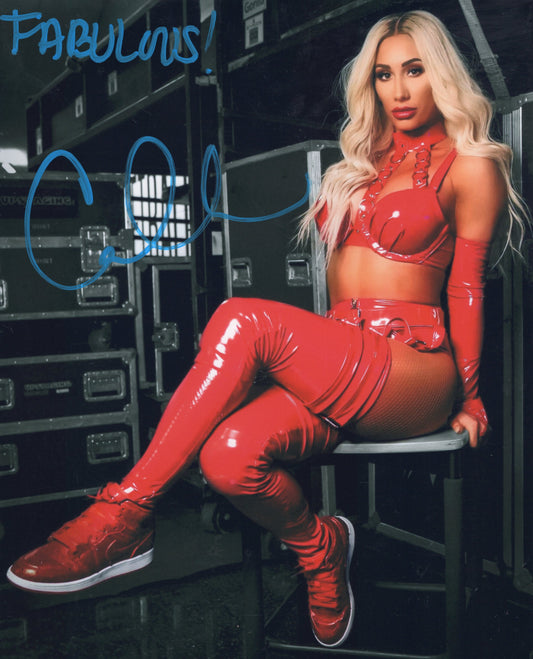 Carmella (metallic 8x10) inscribed photo signed auto autographed WWE