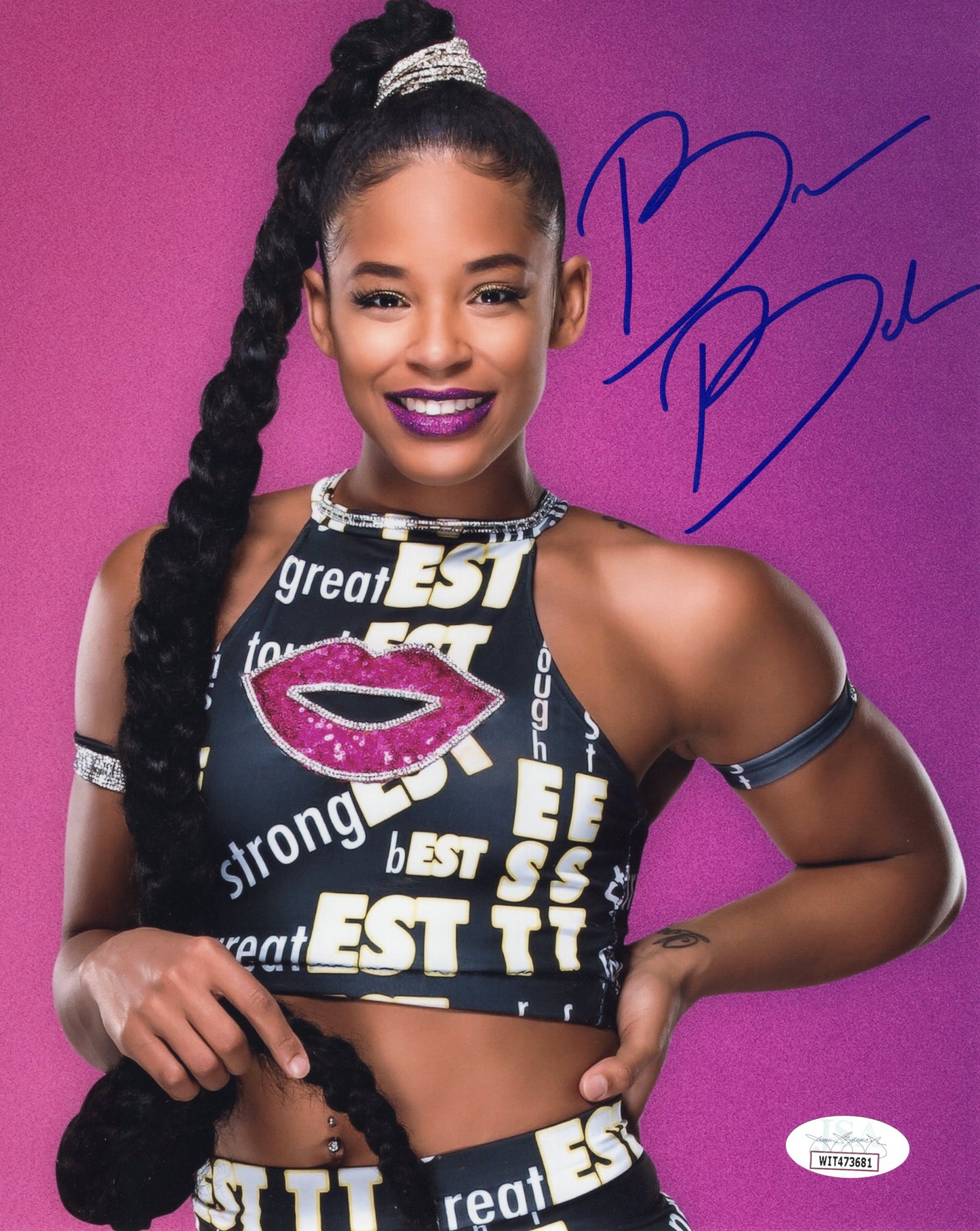 Bianca Belair 8x10 jsa (no card)  WWE Sexy Hot signed autographed photo phot