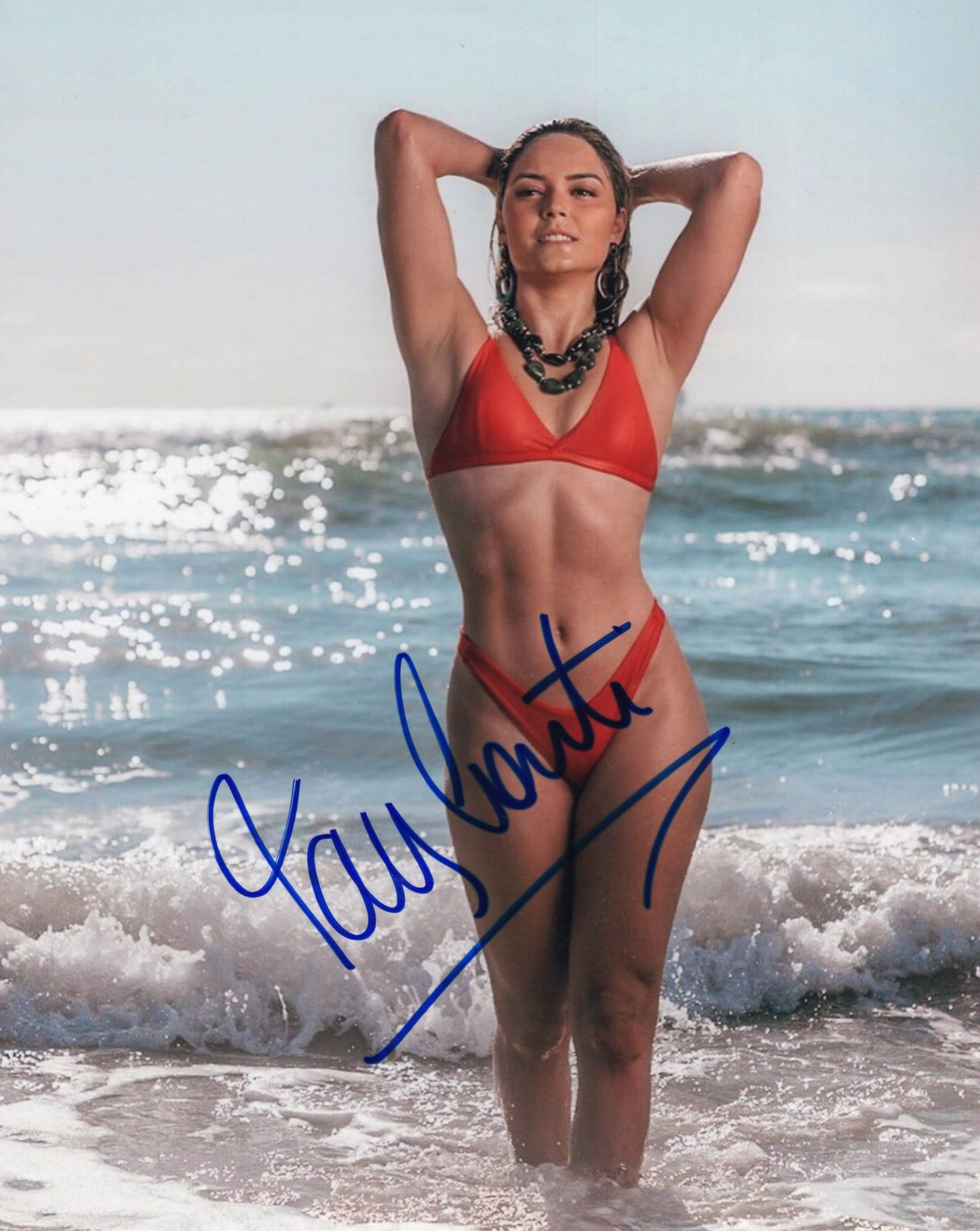 Tay Conti (8x10)  photo AEW photo signed auto autographed