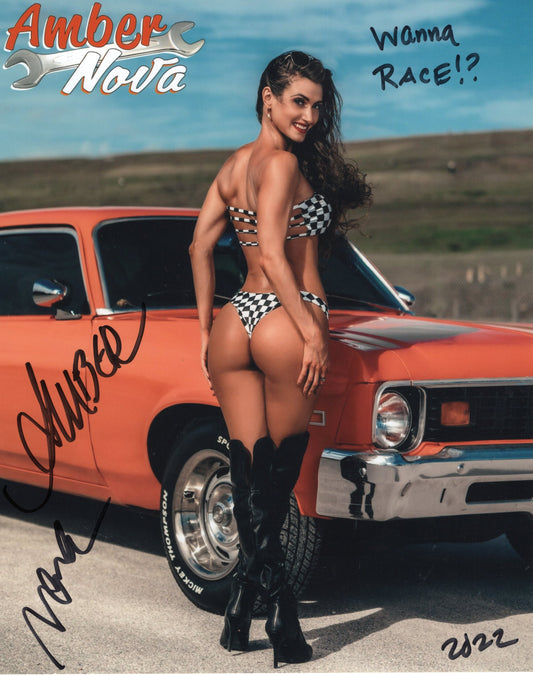 Amber Nova (8x10) SIGNED Diva Photo Wrestling Autograph Inscribed AEW ROH