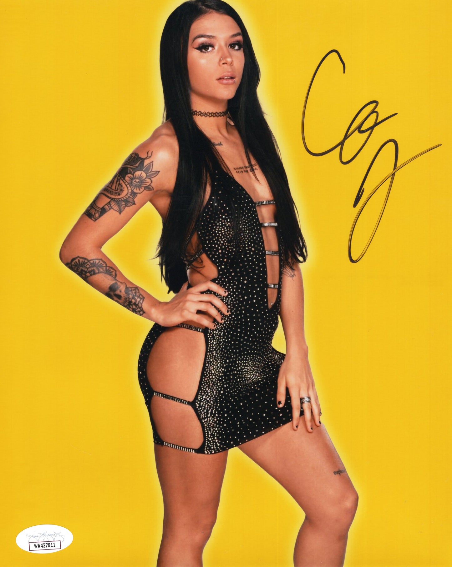 Cora Jade (metallic 8x10) NXT WWE photo signed auto autographed JSA