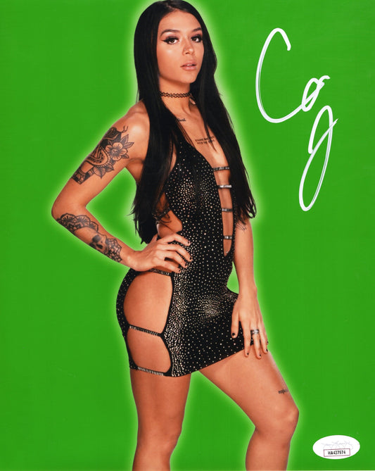 Cora Jade (metallic 8x10) NXT WWE photo signed auto autographed JSA