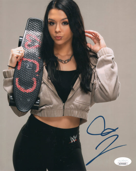 Cora Jade (metallic 8x10) NXT WWE photo signed auto autographed JSA