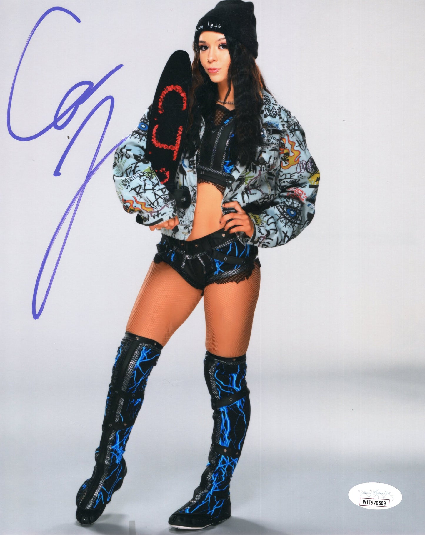 Cora Jade (metallic 8x10) NXT WWE photo signed auto autographed