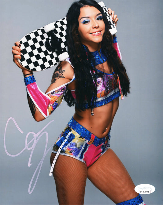 Cora Jade (metallic 8x10) NXT WWE photo signed auto autographed