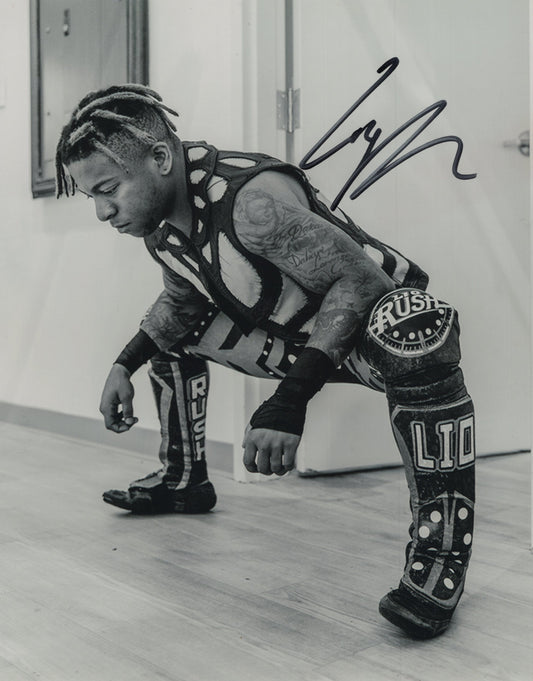 Lio Rush (8x10) signed photo signed auto autographed WWE AEW