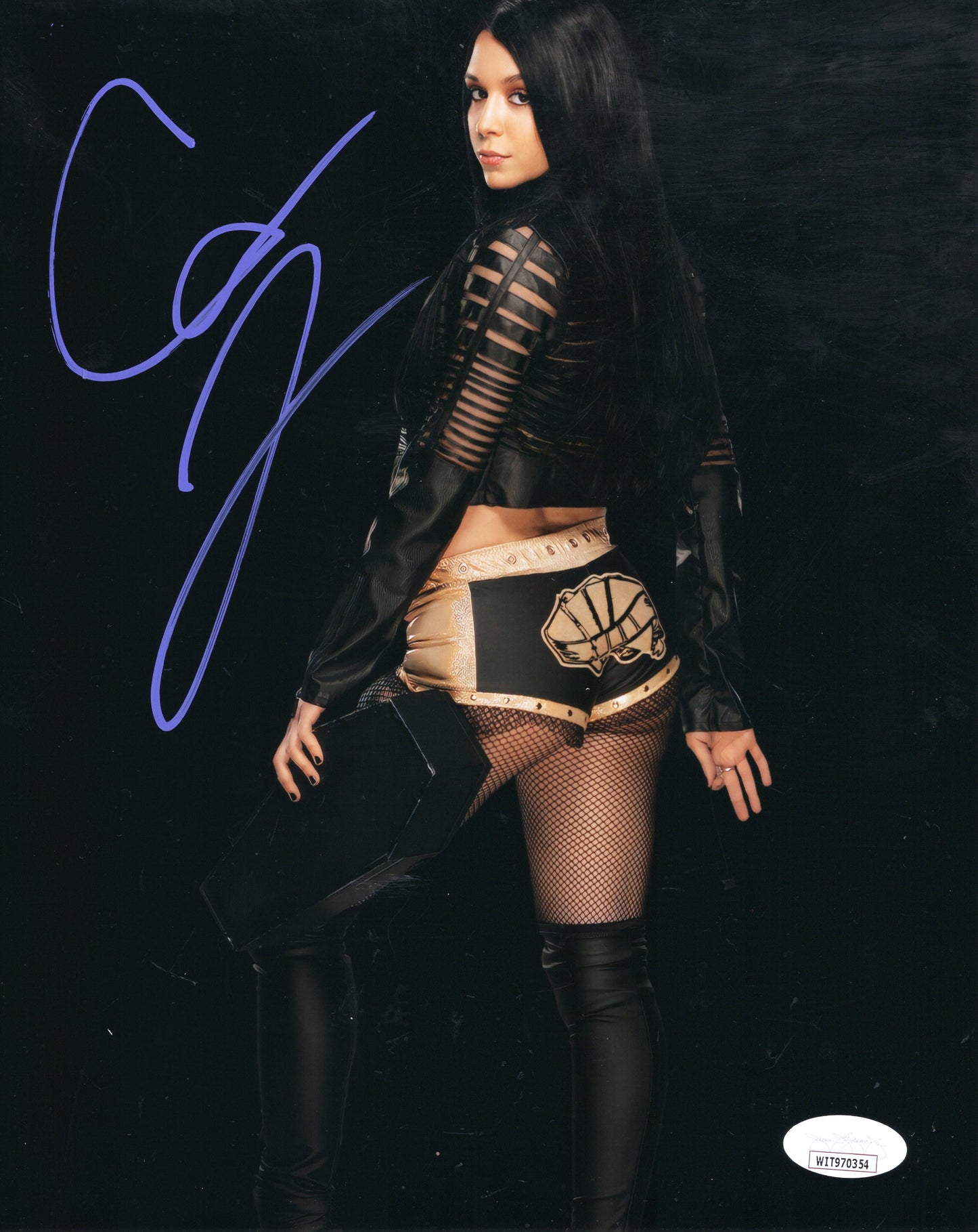 Cora Jade (metallic 8x10) NXT WWE photo signed auto autographed JSA