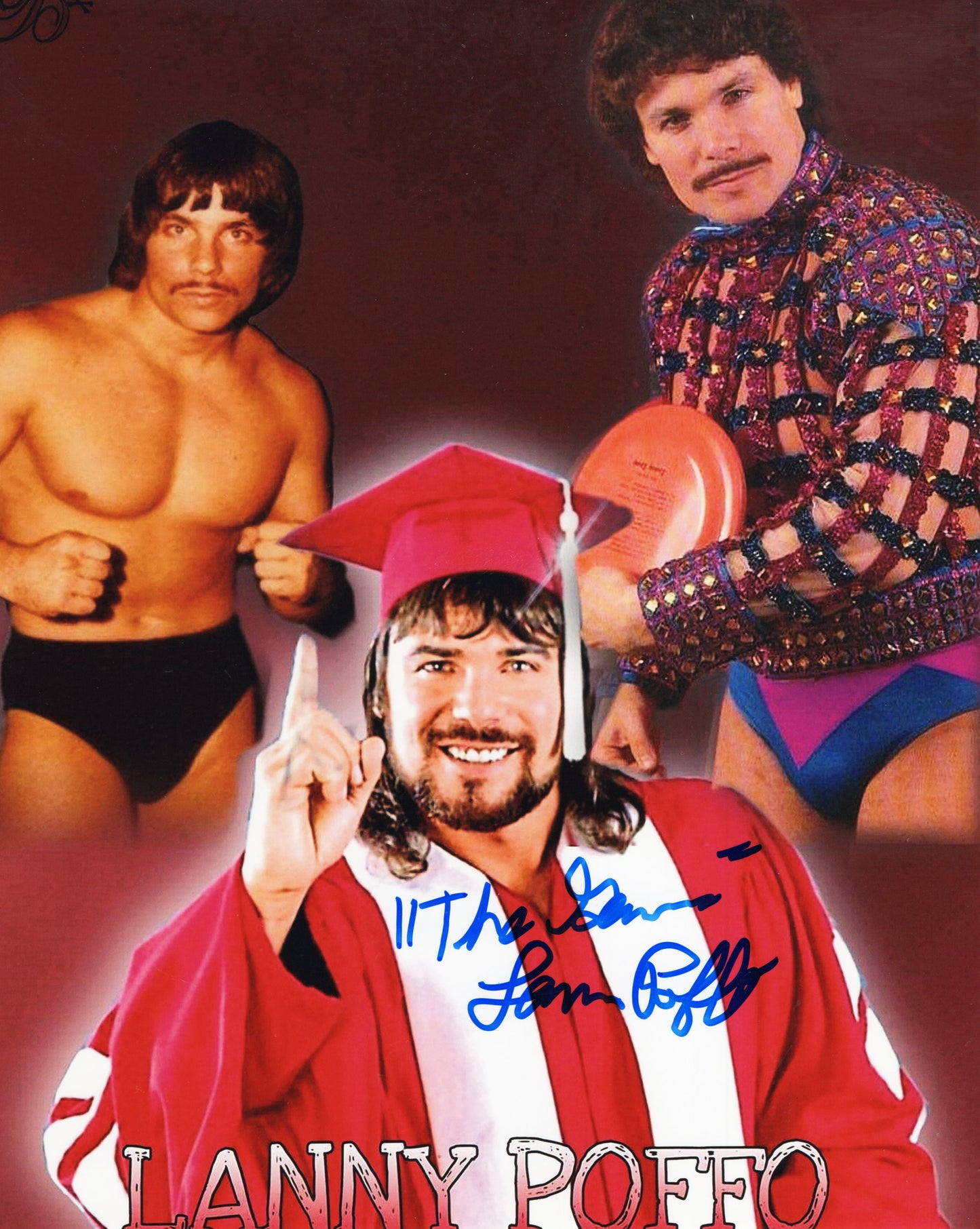 Genius Lanny Poffo 8x10 photo signed auto autographed