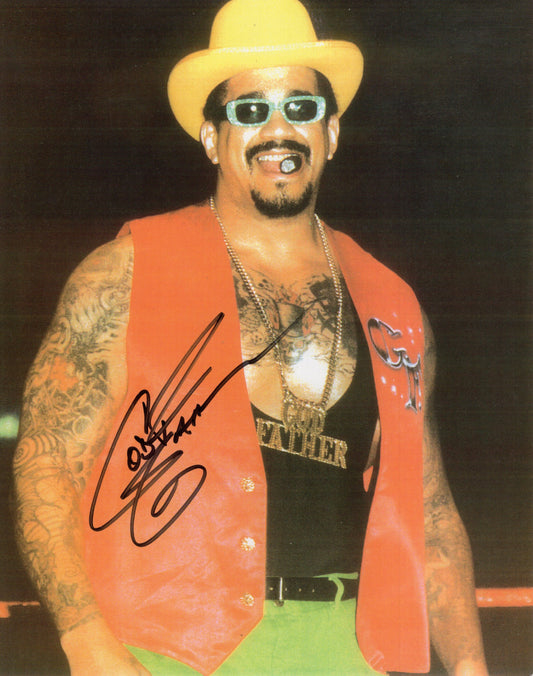 Godfather  8x10 photo signed auto autographed WWF