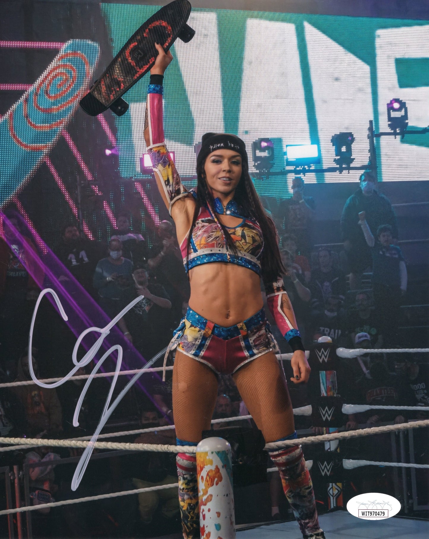 Cora Jade (metallic 8x10) NXT WWE photo signed auto autographed JSA