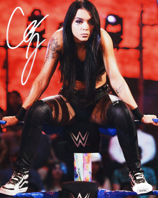 Cora Jade (metallic 8x10) NXT WWE photo signed auto autographed JSA