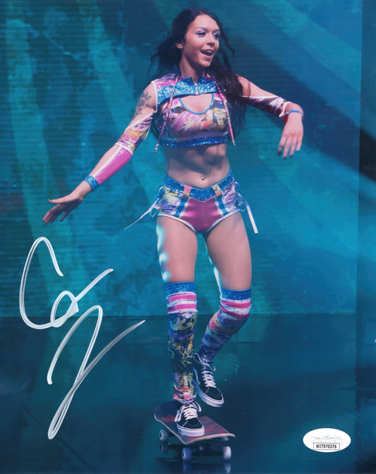 Cora Jade (metallic 8x10) NXT WWE photo signed auto autographed JSA