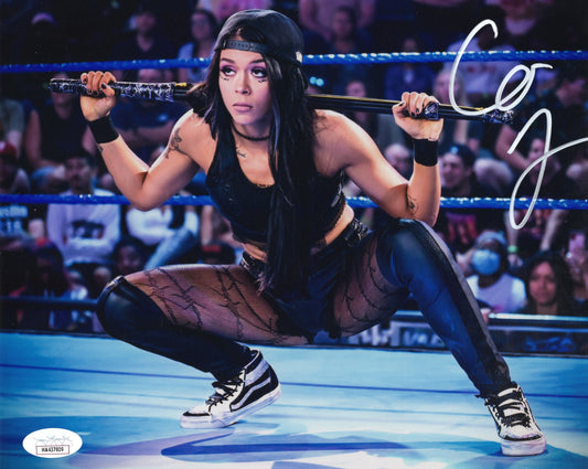 Cora Jade (metallic 8x10) NXT WWE photo signed auto autographed JSA