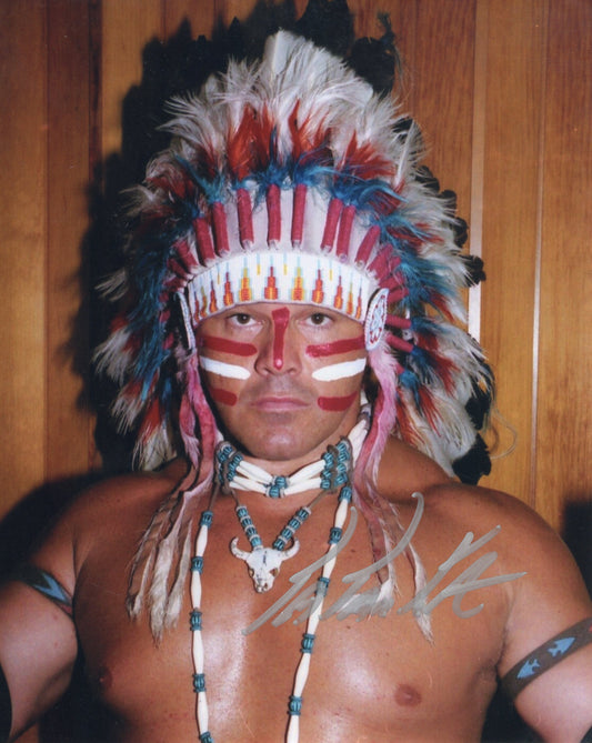 Tatanka (8x10) signed photo signed auto autographed WWF