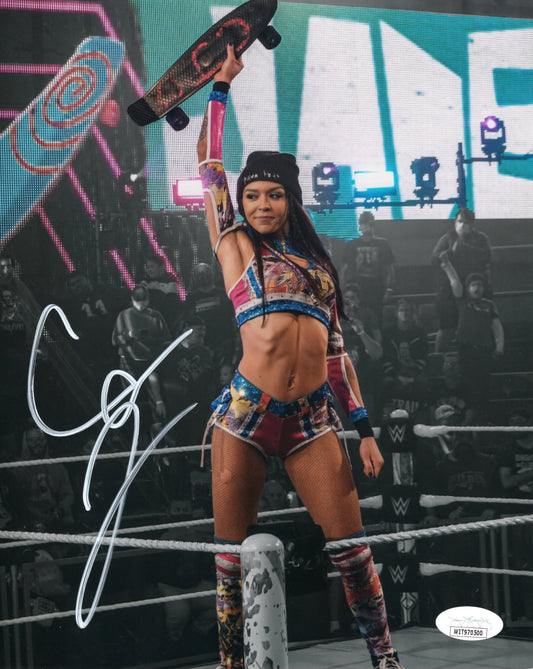 Cora Jade (metallic 8x10) NXT WWE photo signed auto autographed JSA