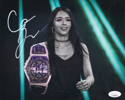 Cora Jade (metallic 8x10) NXT WWE photo signed auto autographed JSA