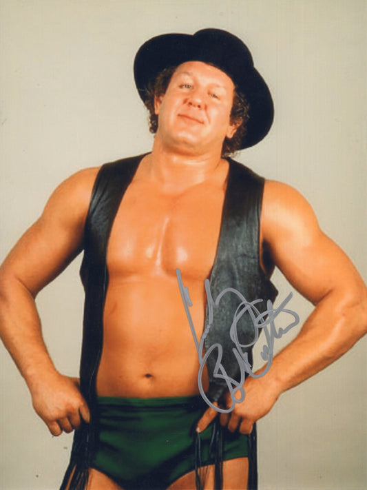 Cowboy Bob Orton 8x10.5 photo signed auto autographed wwf