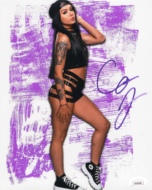 Cora Jade (metallic 8x10) NXT WWE photo signed auto autographed JSA