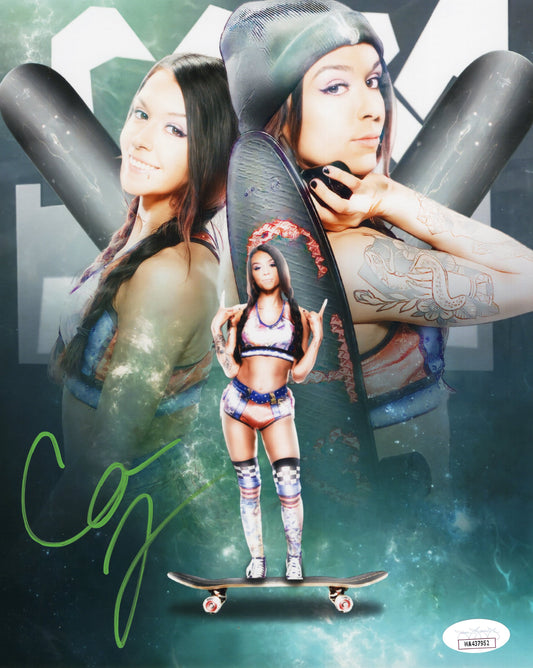 Cora Jade (metallic 8x10) NXT WWE photo signed auto autographed JSA