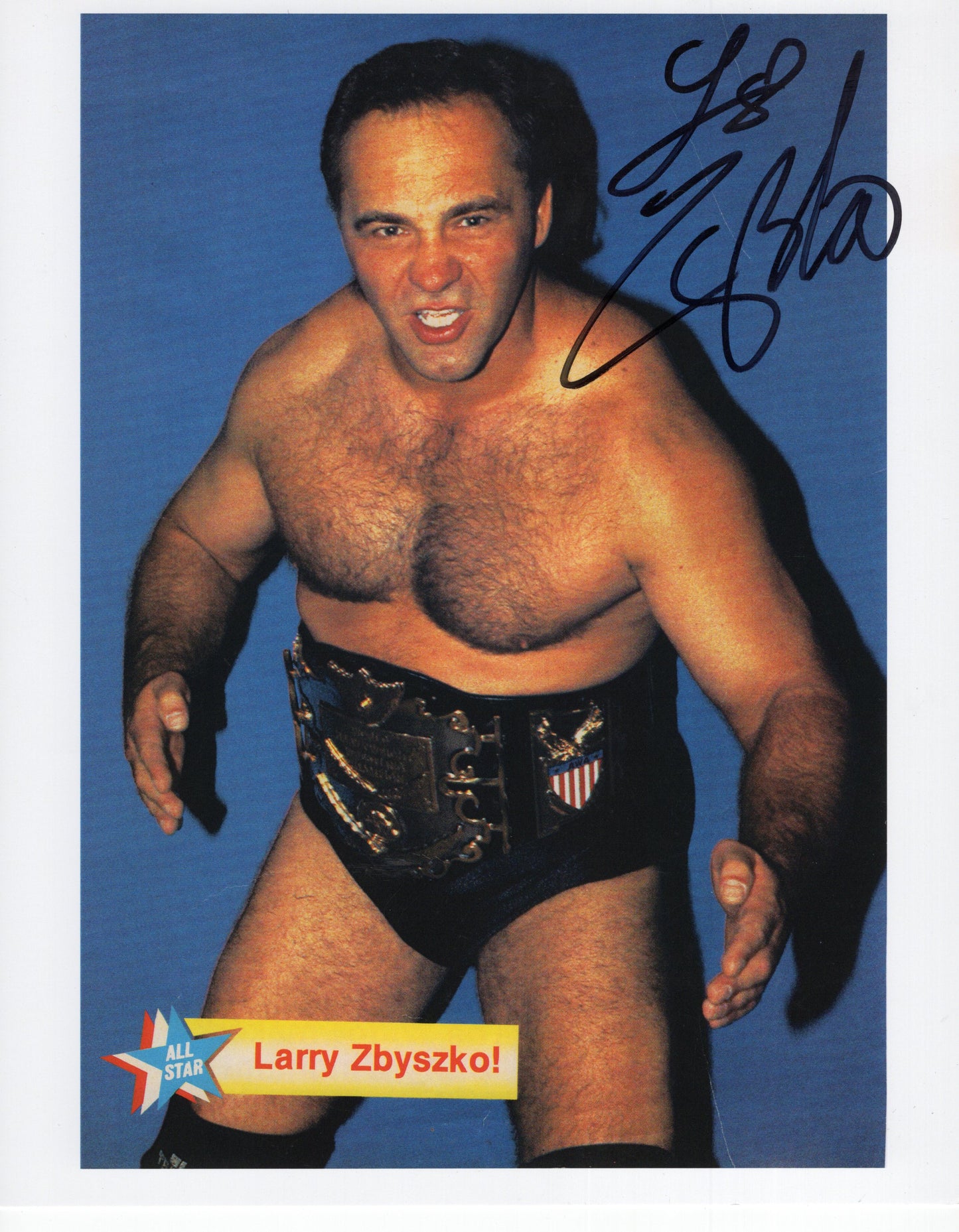 Larry Zbyszko 8x10 photo signed auto autographed WCW NWA