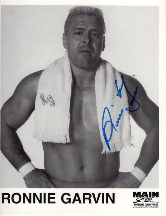 Ronnie Garvin signed 8x10 photo signed auto autographed WWF