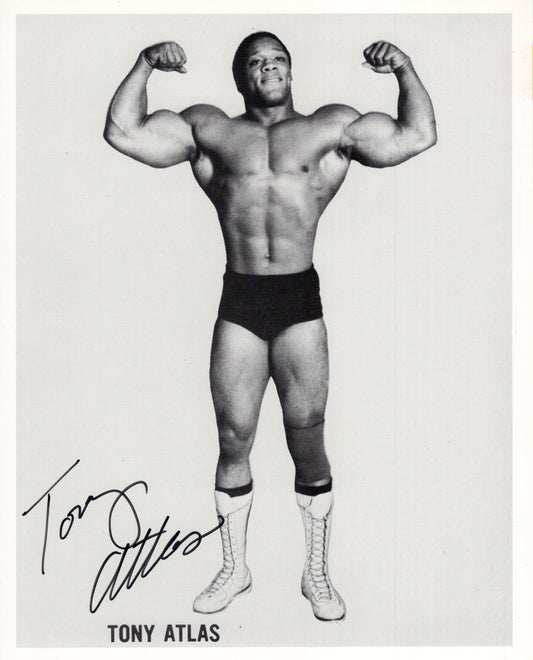 Tony Atlas (8x10) signed autographed photo photo signed auto autographed