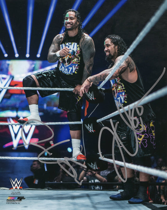 Usos jey jimmy uso (8x10)  bloodline signed photofile photo signed auto WWE