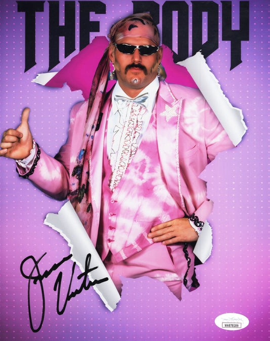 Jesse Ventura The Body (metallic 8x10)  signed autographed photo WWF WWE WCW