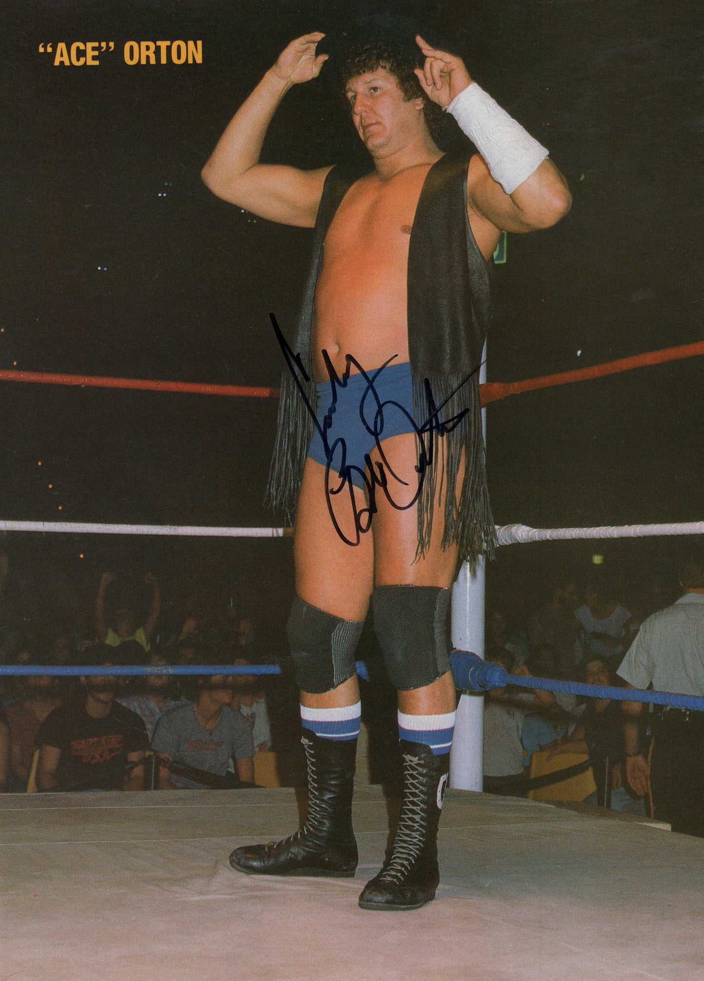 Cowboy Bob Orton (magazine page) signed autographed WWF