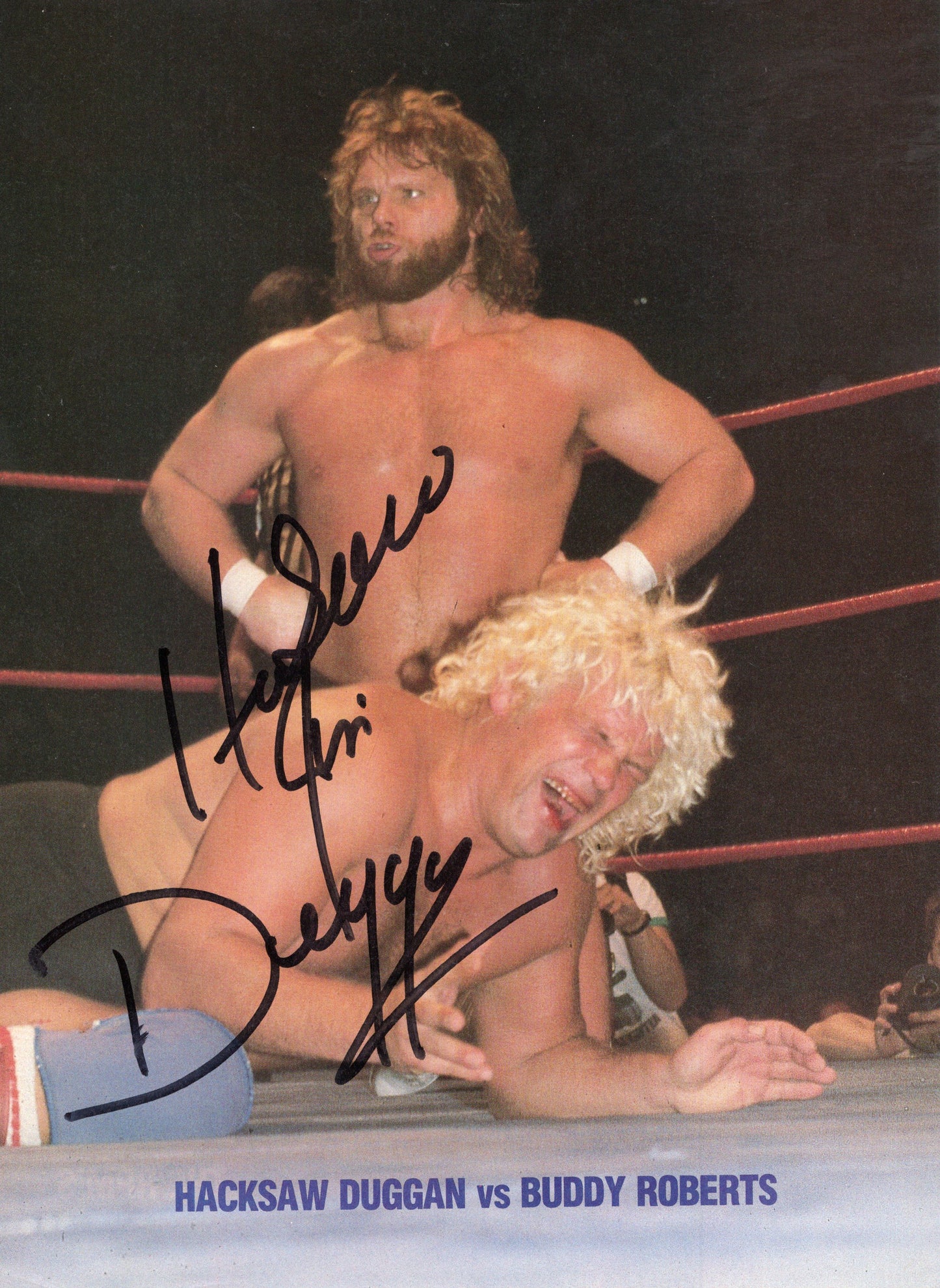 Hacksaw Jim Duggan (magazine page) signed auto autographed