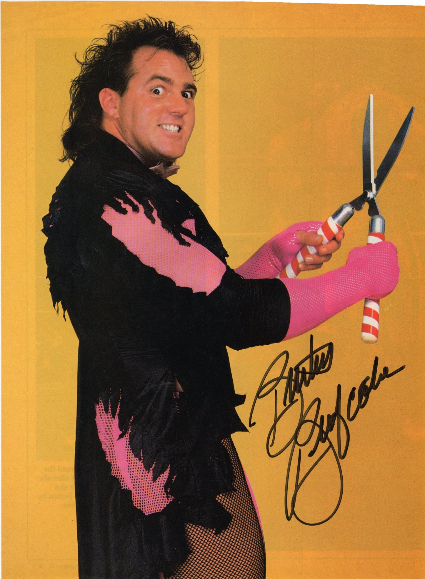 Brutus beefcake (magazine page) photo signed auto autographed