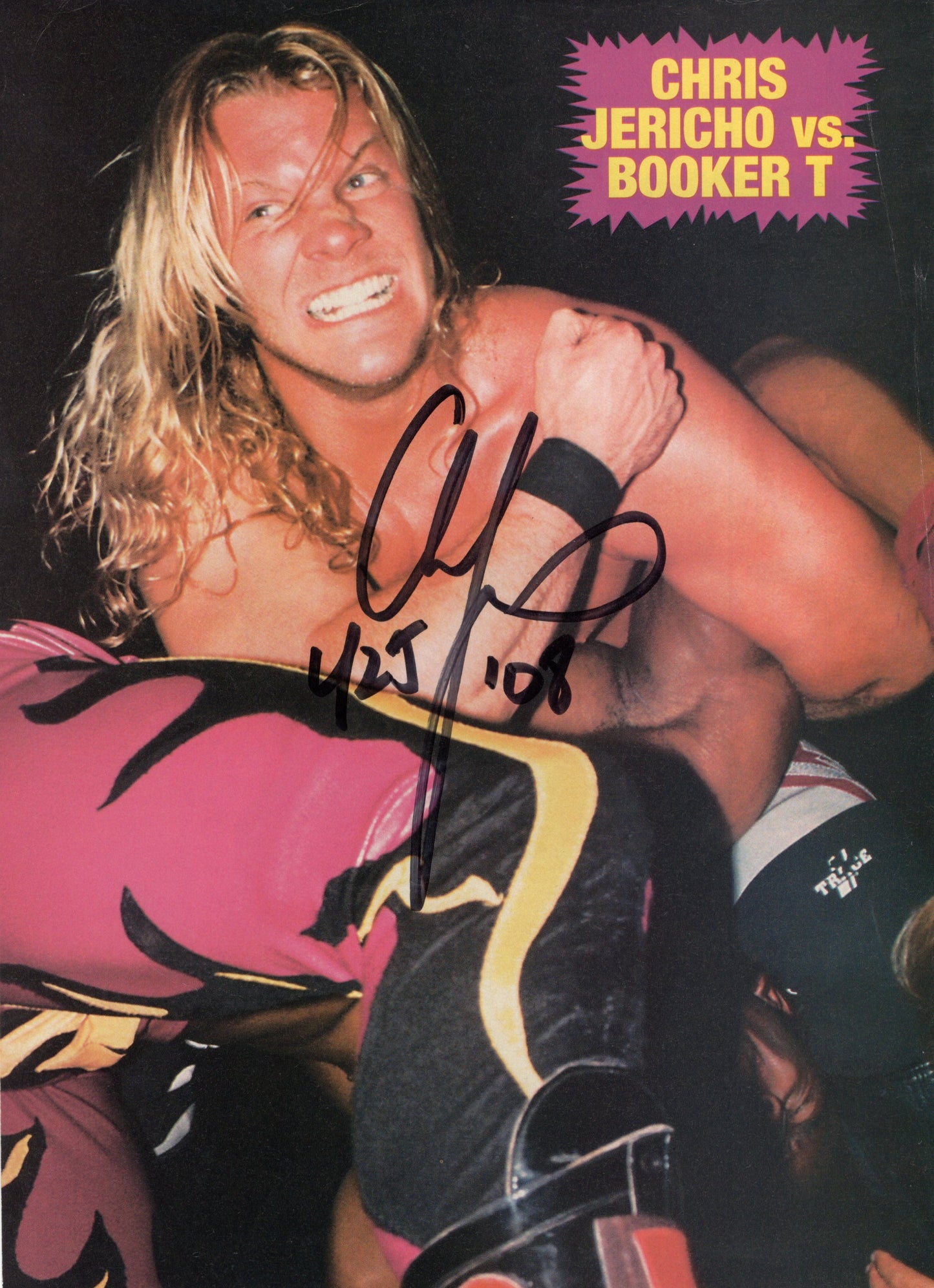 Chris jericho (magazine page) Y2J signed auto autographed