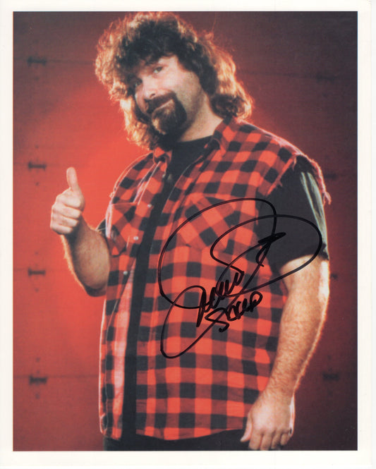 Cactus Jack Mick Foley (8x10) photo signed auto autographed WCW WWE WWF ECW