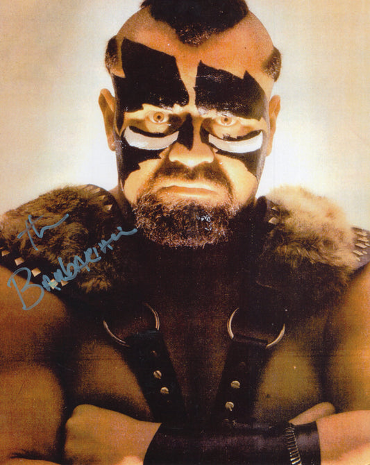 Barbarian 8x10 WWF photo signed auto autographed