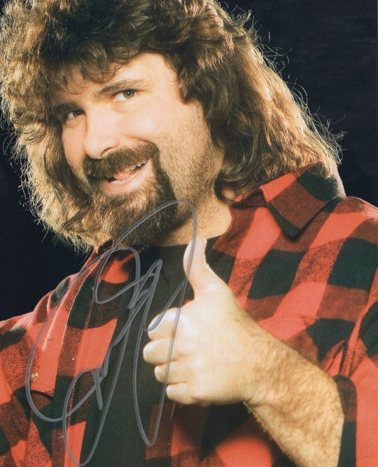 Cactus Jack signed 8x10  WWF WCW WWE WCW photo signed auto mick foley