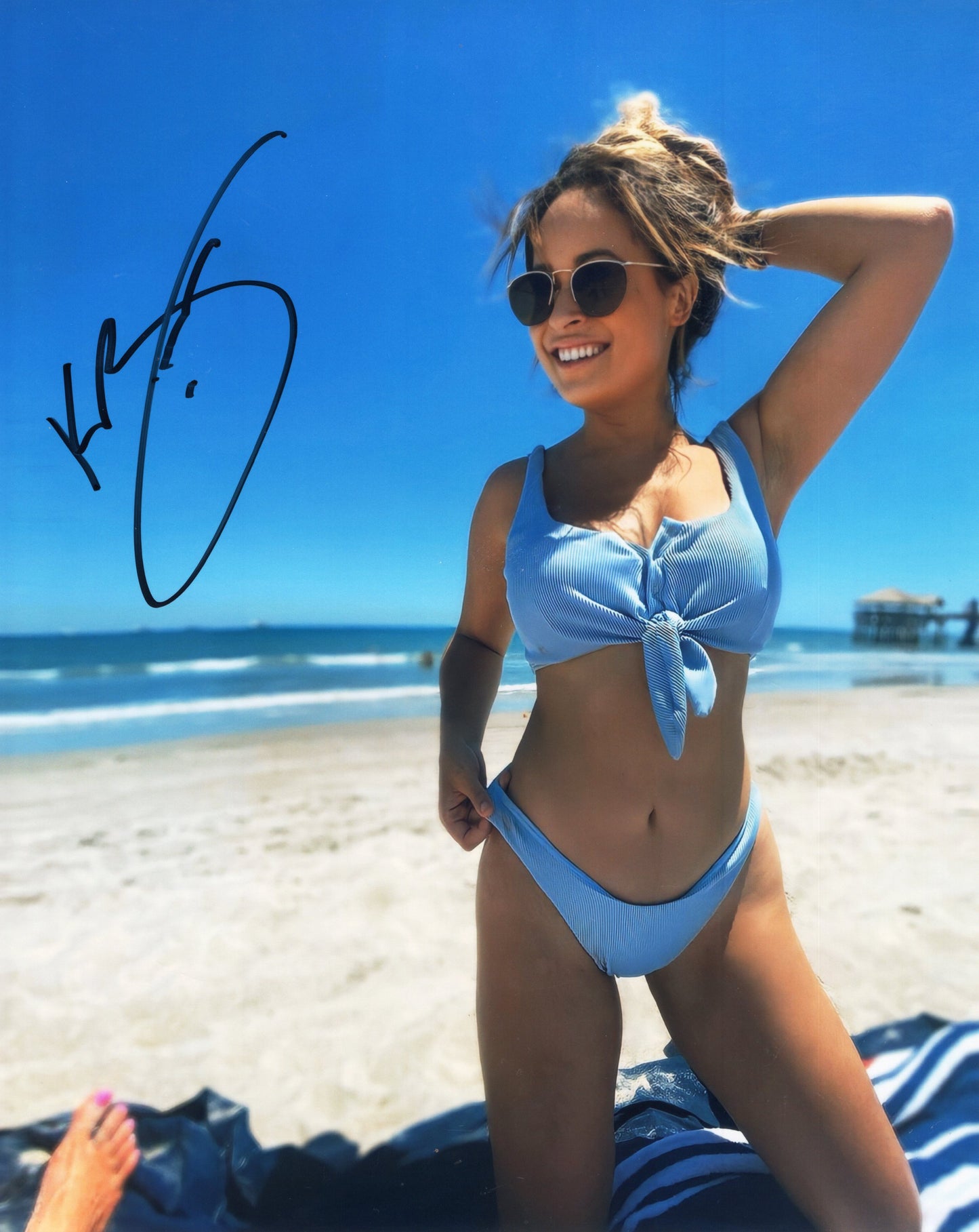 Kayla Braxton (metallic 8x10) WWE WWF NXT photo signed auto autographed