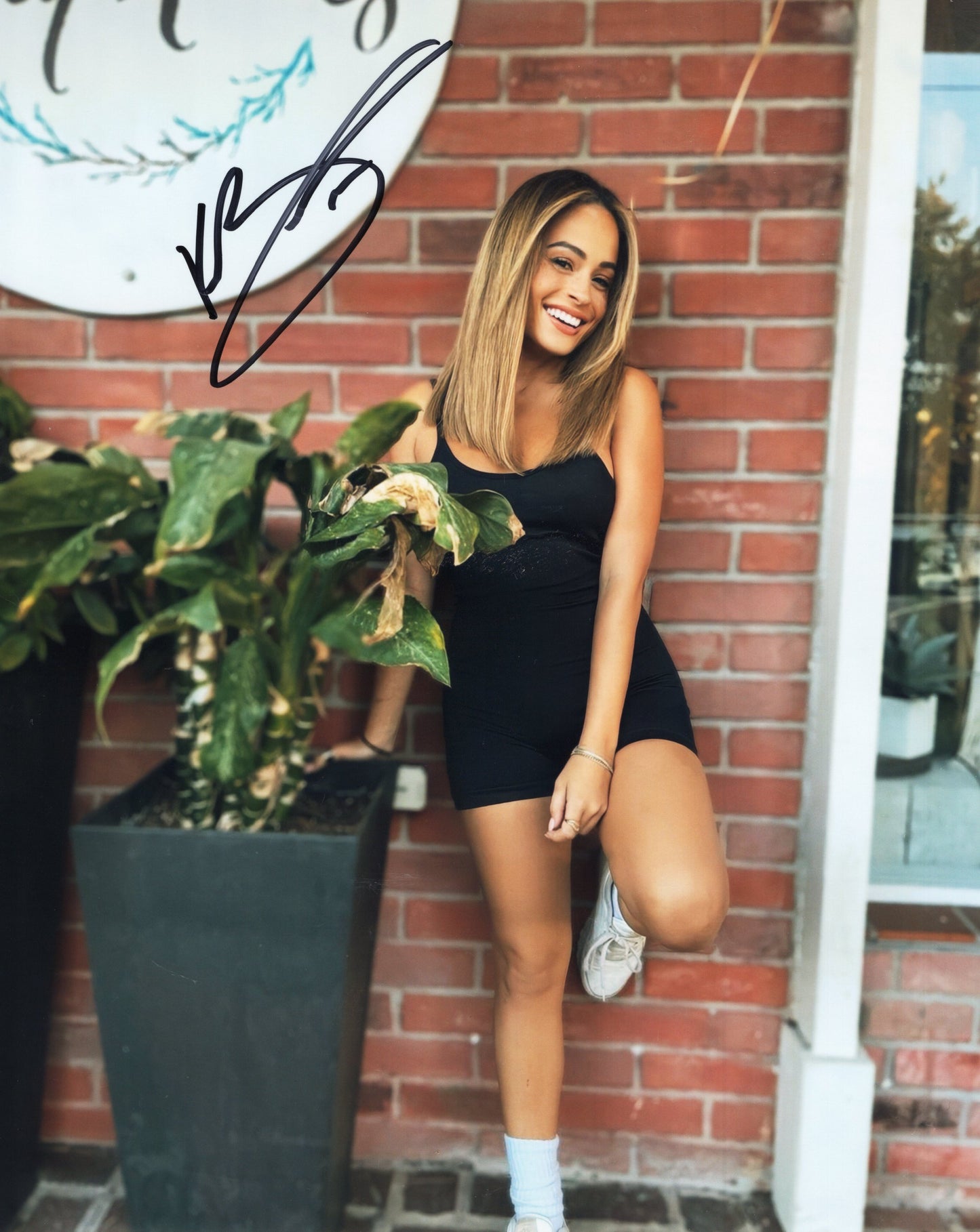 Kayla Braxton (metallic 8x10) WWE WWF NXT photo signed auto autographed