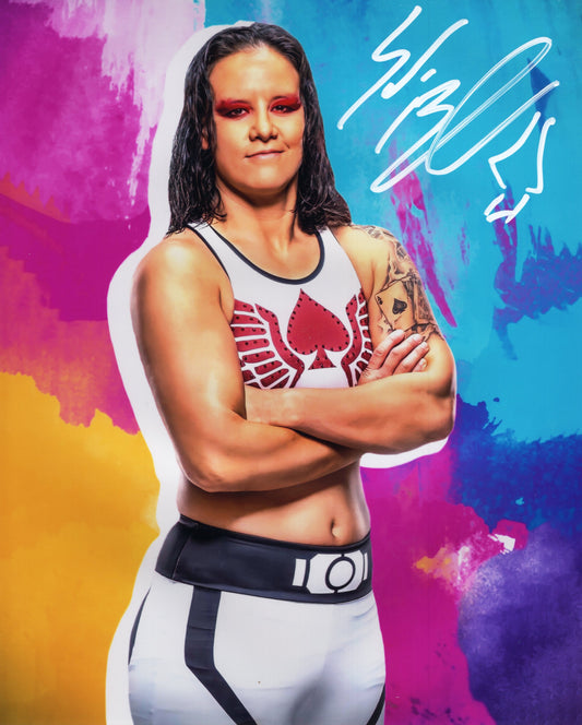 Shayna Baszler (metallic 8x10) WWE WWF NXT photo signed auto autographed